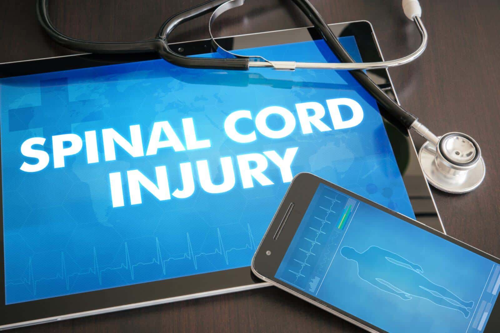 spinal cord injury sign on ipad