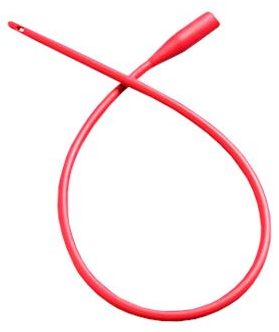 red rubber catheter